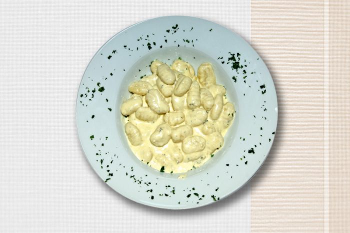 Abbildung von Pasta Gorgonzola-Sauce