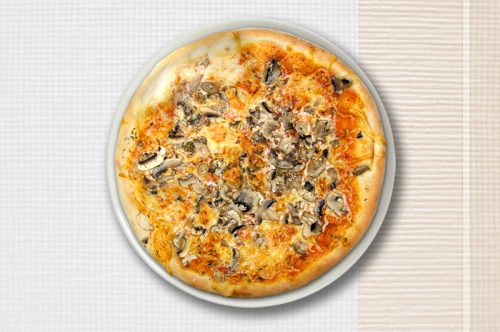 Abbildung von einer Pizza Funghi